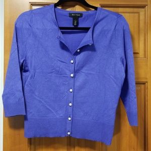 White Black sweater drk lavender